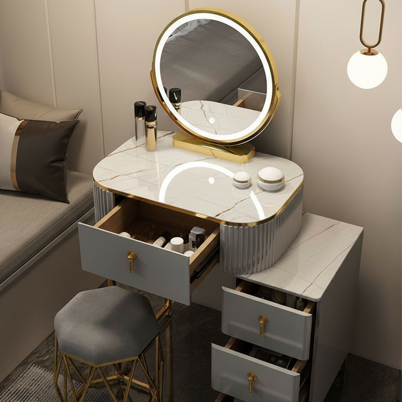 Toaletka Premium z lustrem LED – elegancja, która porządkuje codzienność