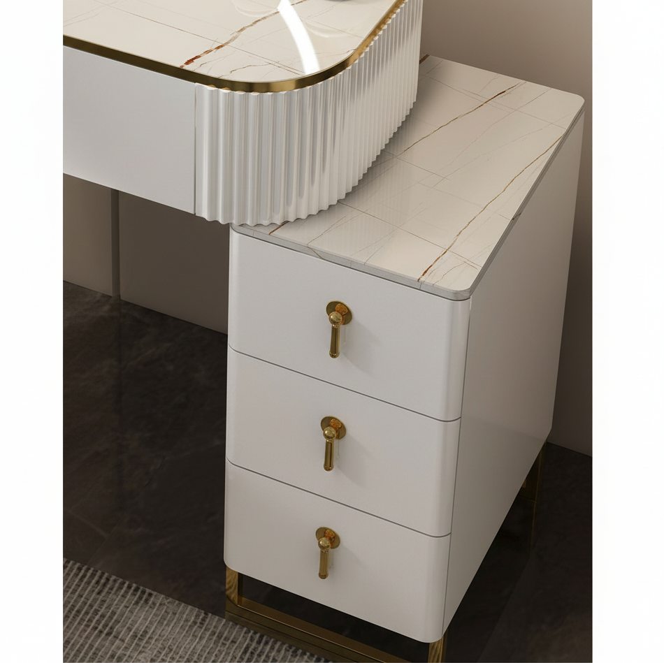 Toaletka Premium z lustrem LED – elegancja, która porządkuje codzienność