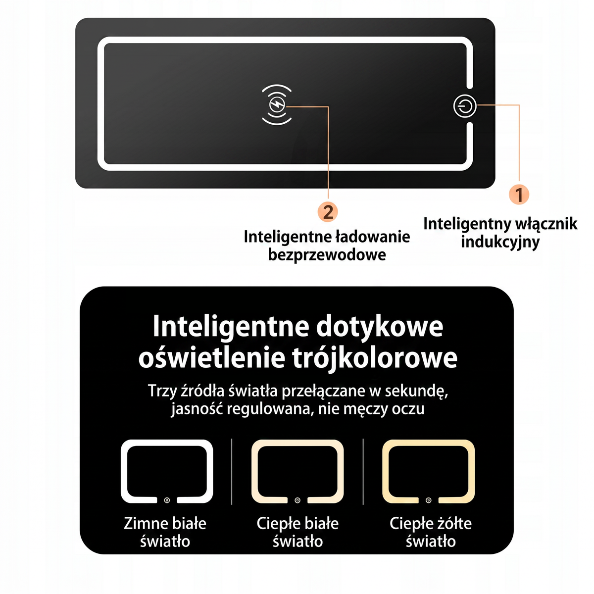 Smart stolik boczny na kółkach Movira