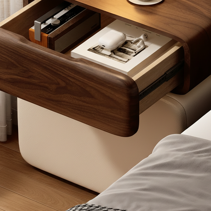 Szafka Nocna CubeWood Z Blokadą Na Odcisk Palca