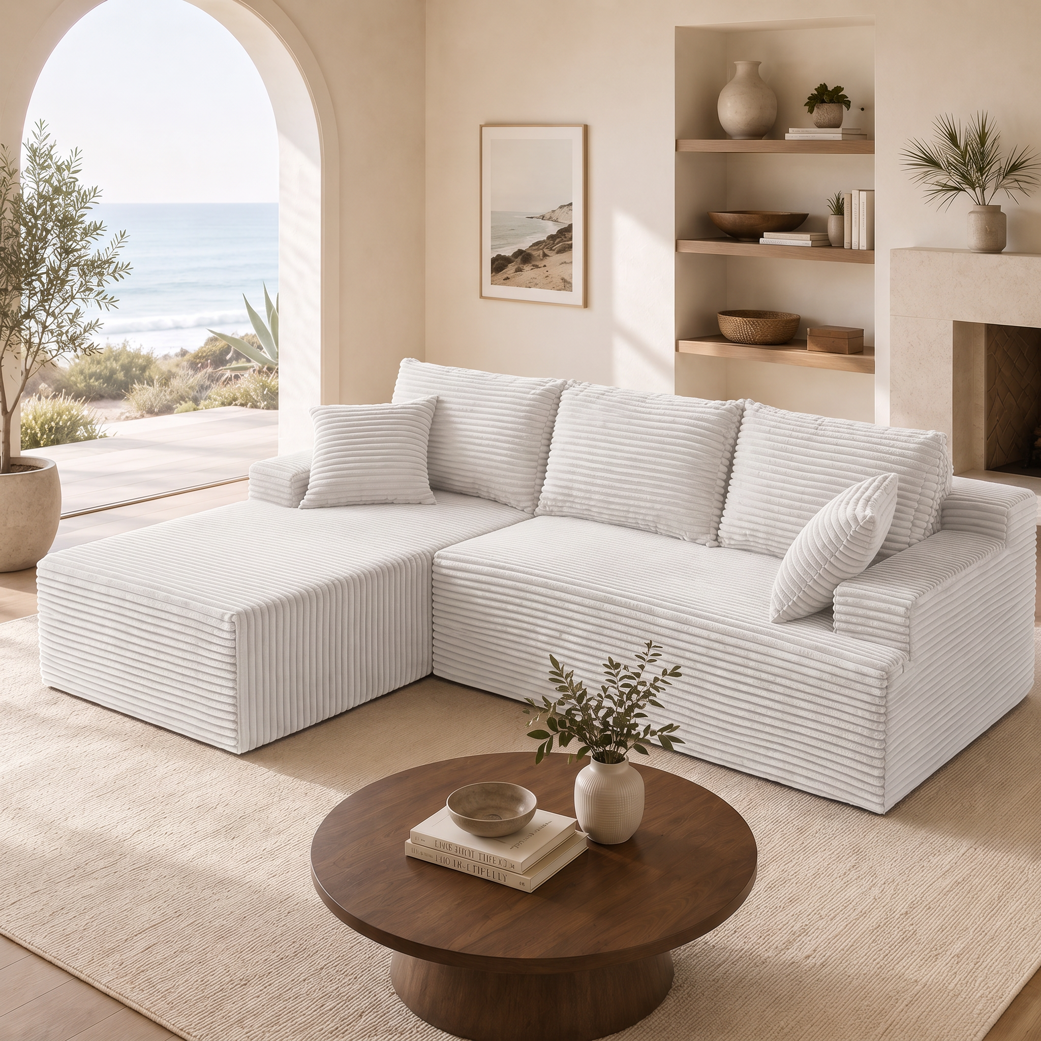 Maro — Bezramowa sofa modułowa z pianki 270 cm