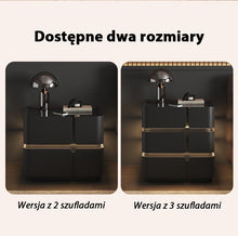 Szafka Nocna Soft Quad Z Ładowaniem Bezprzewodowym, Głośnikiem Bluetooth, Podświetleniem LED I Blokadą PIN