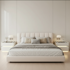 Szafka Nocna Lumo Z Ładowaniem Bezprzewodowym, Głośnikiem Bluetooth, Podświetleniem LED I Blokadą PIN