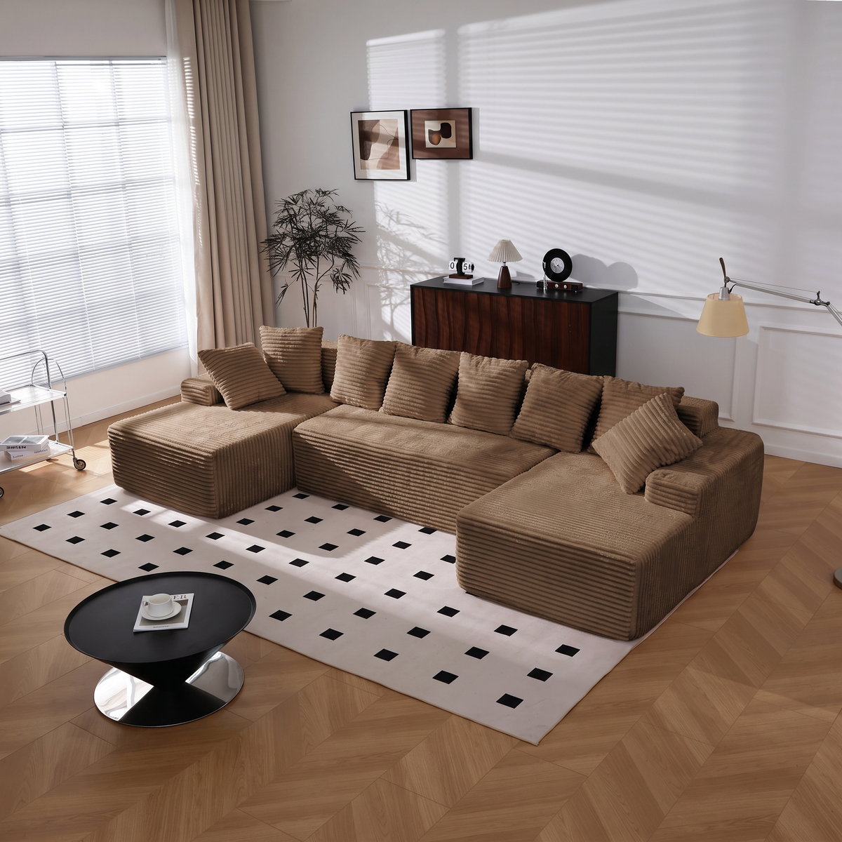 Vasto — Bezramowa sofa modułowa XL 350 cm