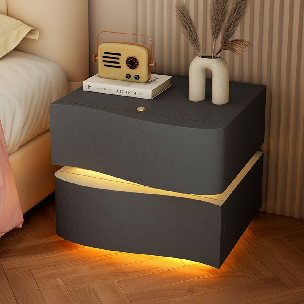 Szafka Nocna 2-Line Z Oświetleniem LED