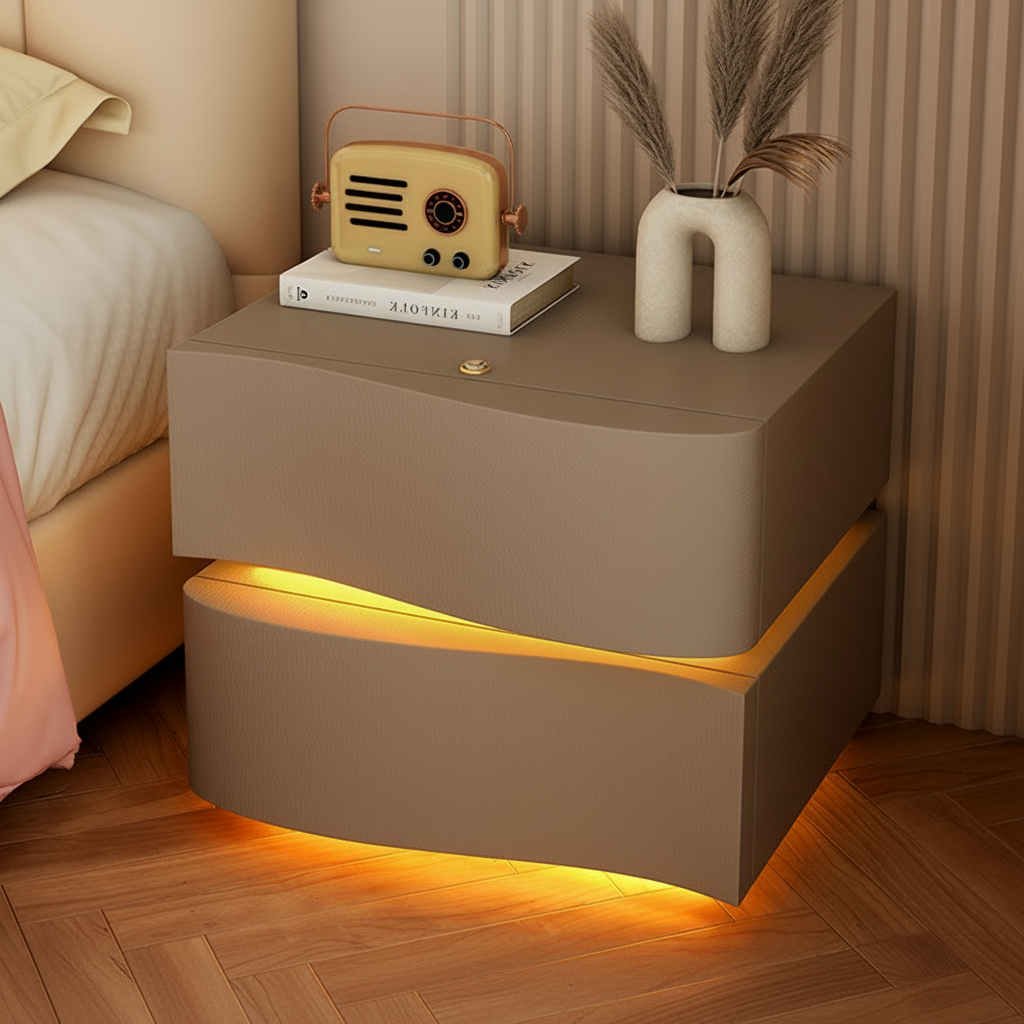 Szafka Nocna 2-Line Z Oświetleniem LED