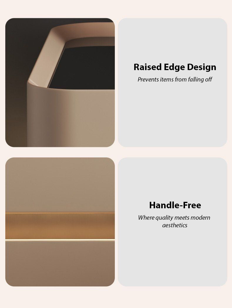 Szafka Nocna Soft Quad Z Ładowaniem Bezprzewodowym, Głośnikiem Bluetooth, Podświetleniem LED I Blokadą PIN