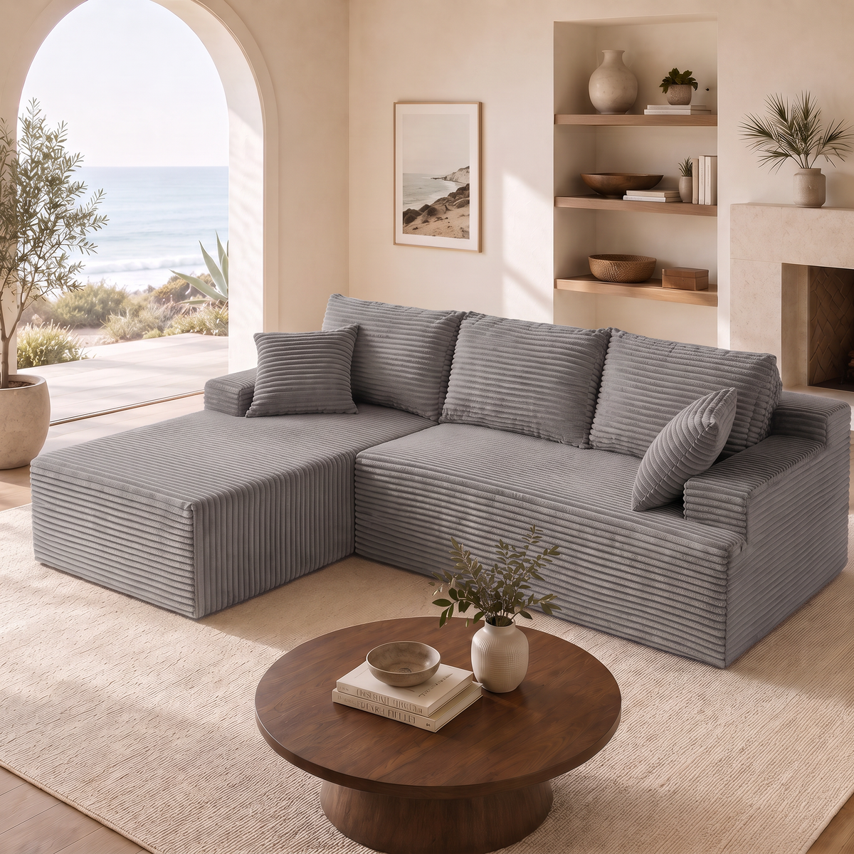 Maro — Bezramowa sofa modułowa z pianki 270 cm