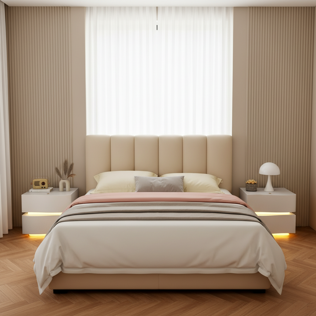 Szafka Nocna 2-Line Z Oświetleniem LED