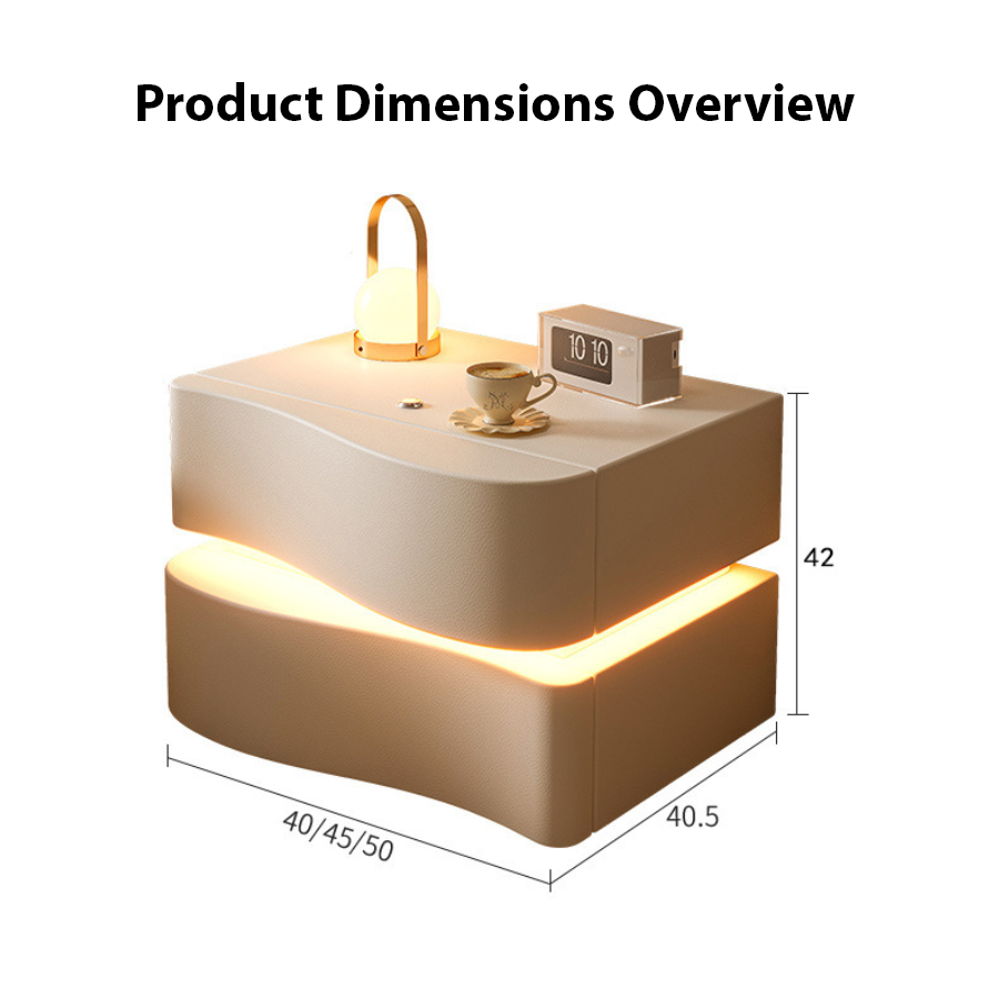Szafka Nocna 2-Line Z Oświetleniem LED