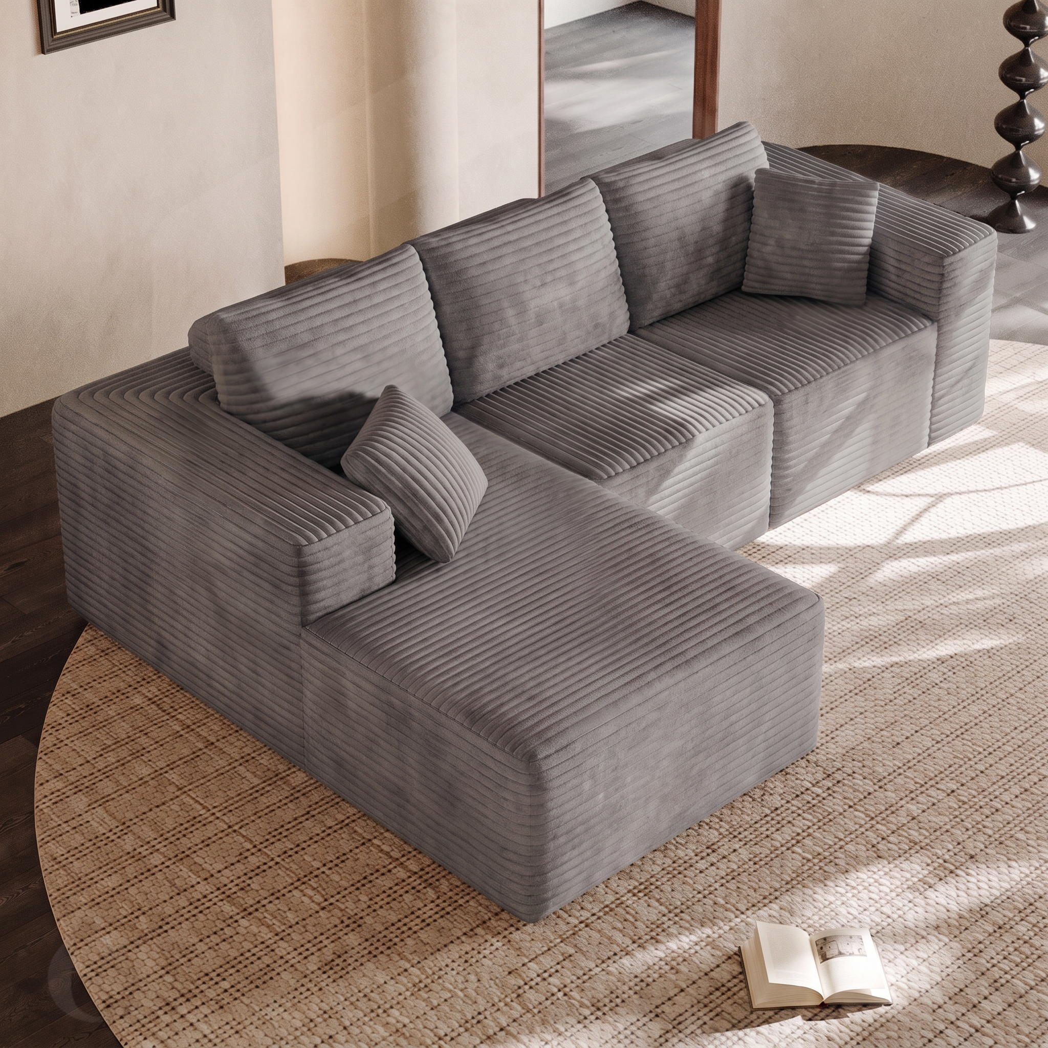 Rivo — Bezramowa sofa modułowa 270 cm