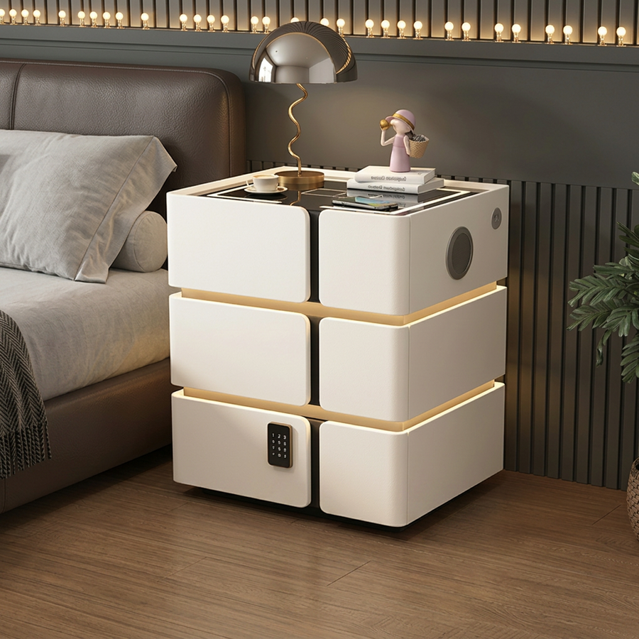 Szafka Nocna Soft Quad 3 — Biały / Secure Soft Quad / 50 cm