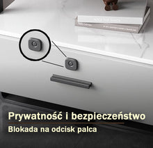 Szafka Nocna Nexor Z Ładowaniem Bezprzewodowym, Podświetleniem LED I Blokadą Na Odcisk Palca