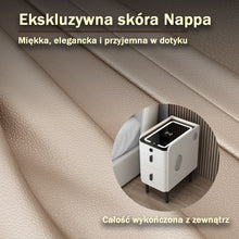 Nachttisch Nexo mit kabelloser Ladefunktion, Bluetooth-Lautsprecher, LED-Beleuchtung und Fingerabdrucksperre