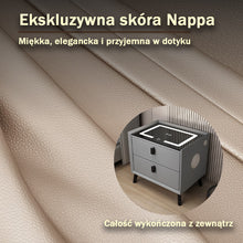 Szafka Nocna Nexo Z Ładowaniem Bezprzewodowym, Głośnikiem Bluetooth, Podświetleniem LED I Blokadą Na Odcisk Palca