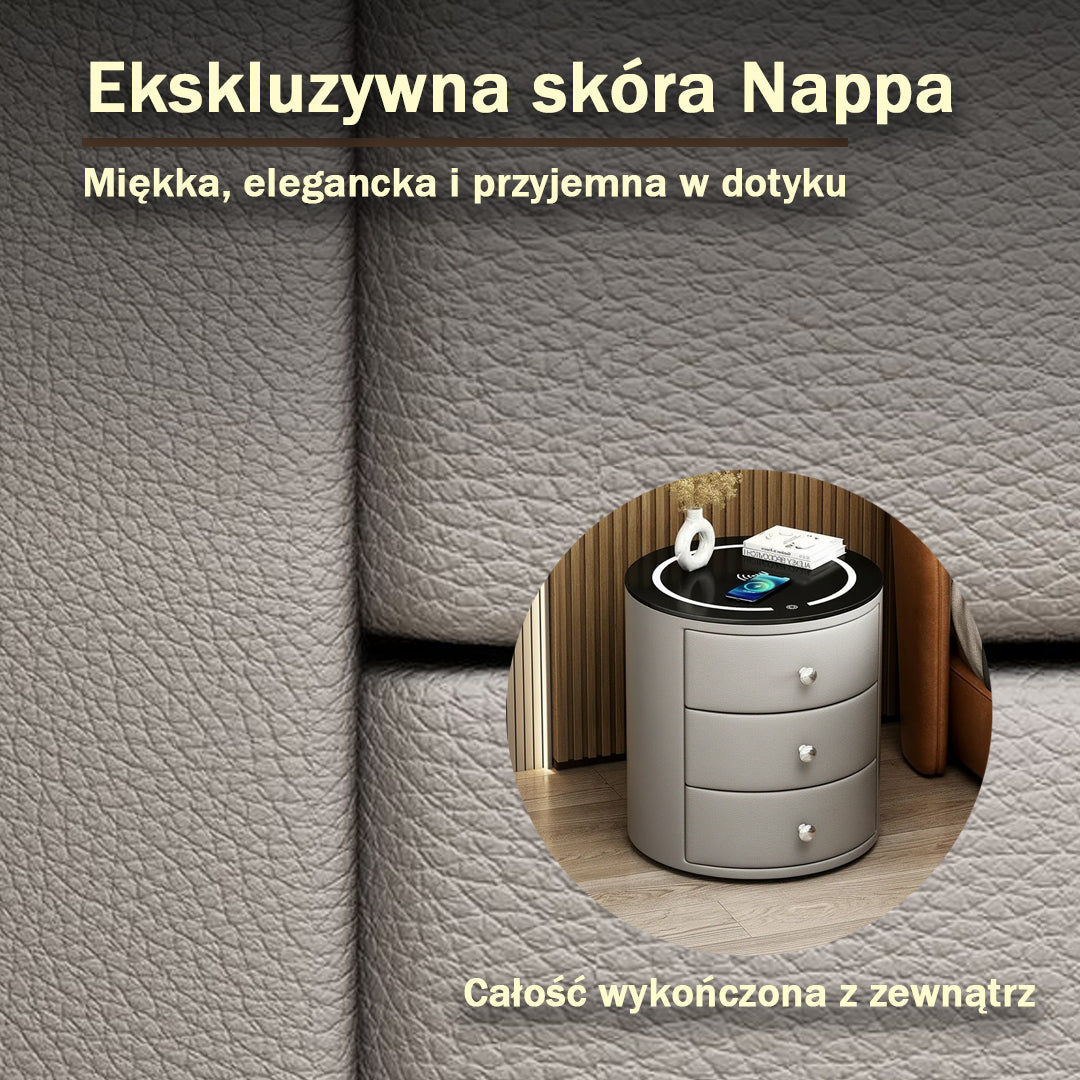 Szafka Nocna Orbis Z Ładowaniem Bezprzewodowym, Podświetleniem LED